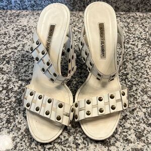 Manolo Blahnik White Sandals